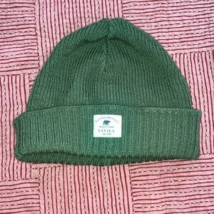 Satila merino wool blend army green Knit Beanie - knit in Sweden
